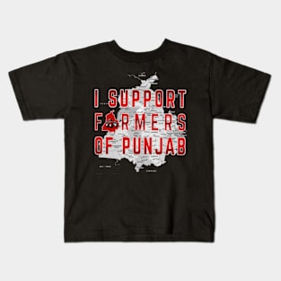 I Support Farmers Of Punjab Kids T-Shirt